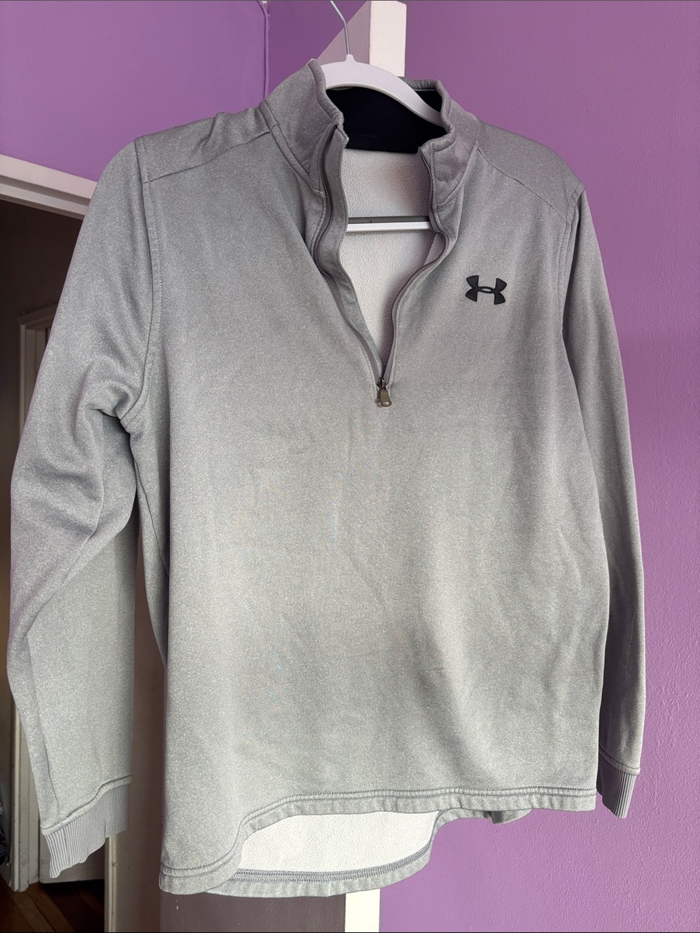 Under Armour pullover; 3/4 zip.